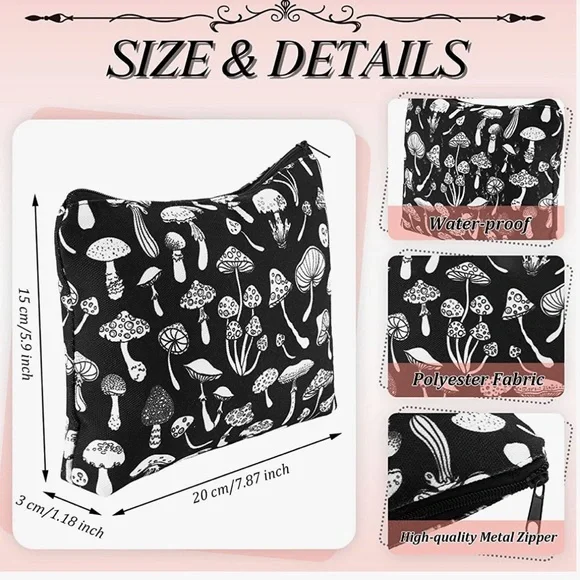 Witchy black zippered pouch - Picture 5 of 5